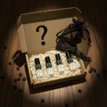 Mystery Box - Mørk træbordplade